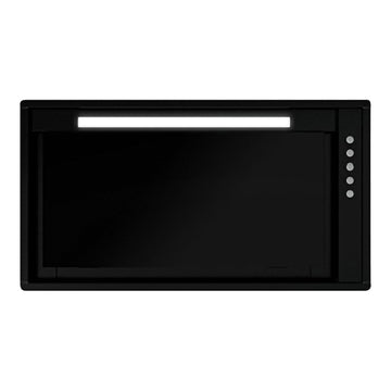 52CM UNDERMOUNT RANGEHOOD – BLACK GLASS | AGITBG520