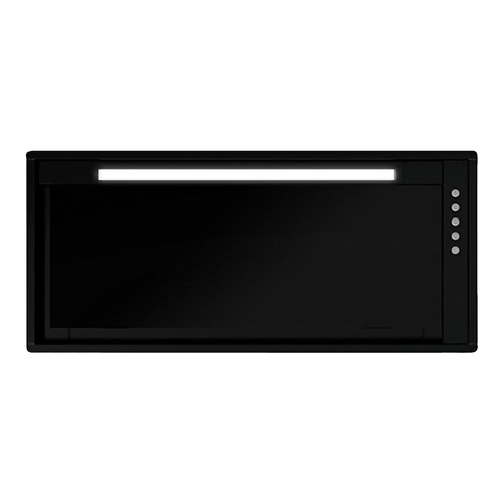 85CM UNDERMOUNT RANGEHOOD – BLACK GLASS | AGITBG850