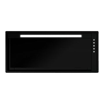 85CM UNDERMOUNT RANGEHOOD – BLACK GLASS | AGITBG850